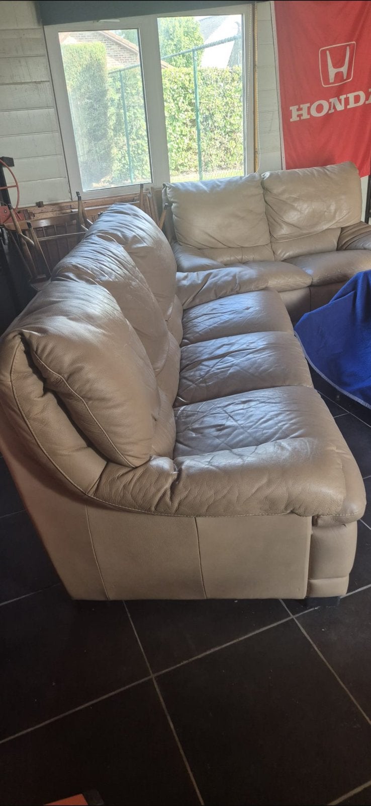 Leren zetels natuzzi, Huis en Inrichting, Zetels | Zetels en Chaises Longues, Ophalen, Gebruikt
