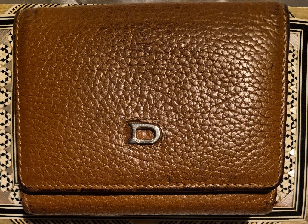 vintage delvaux portefeuille, Handtassen en Accessoires, Ophalen of Verzenden, Gebruikt, Overige merken, Leder
