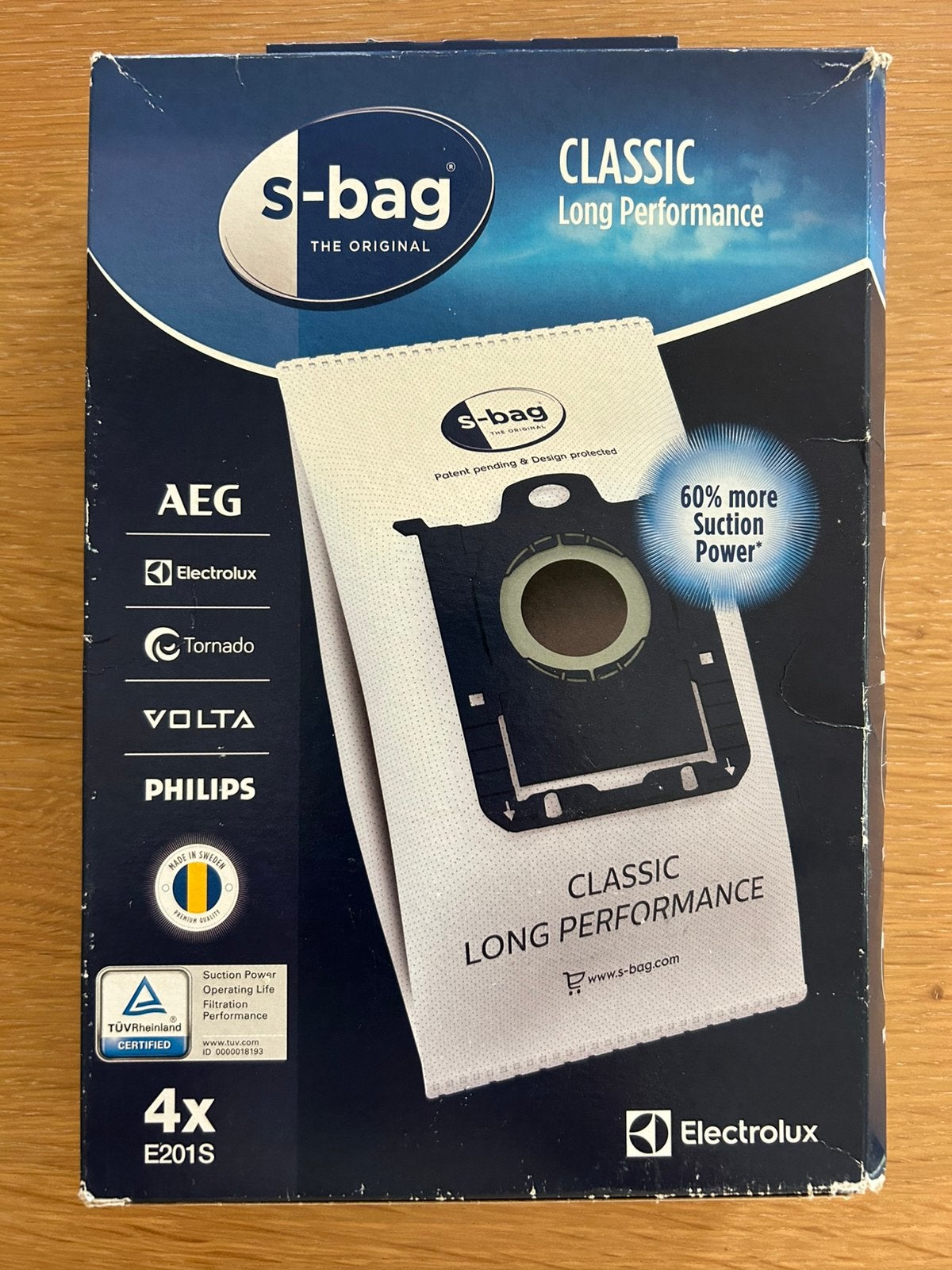 2 Stofzuigerzakken S-bag E201S, Ophalen, Nieuw