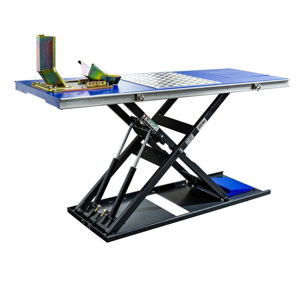 Motorfietslift / Motorfietsbrug (600kg elektrisch), Verzenden
