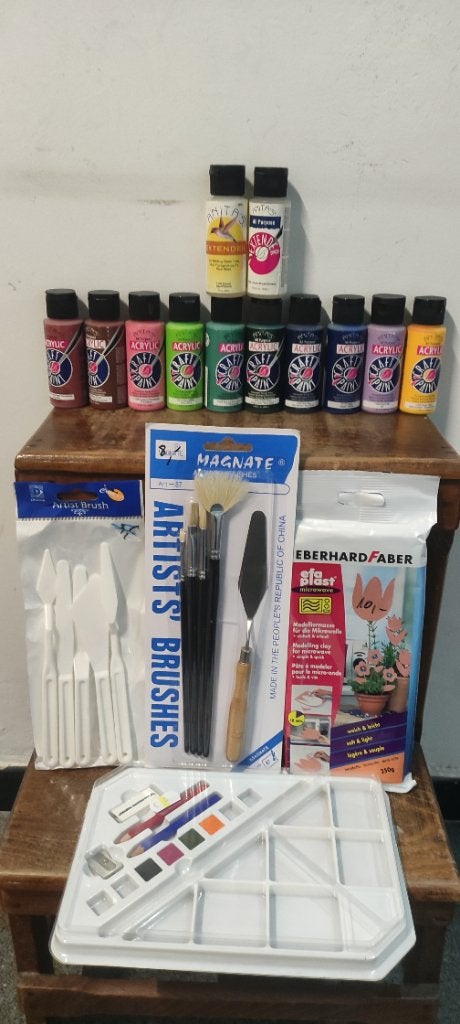 Knutselset voor 10€, Hobby & Loisirs créatifs, Peinture, Enlèvement, Neuf, Peinture acrylique