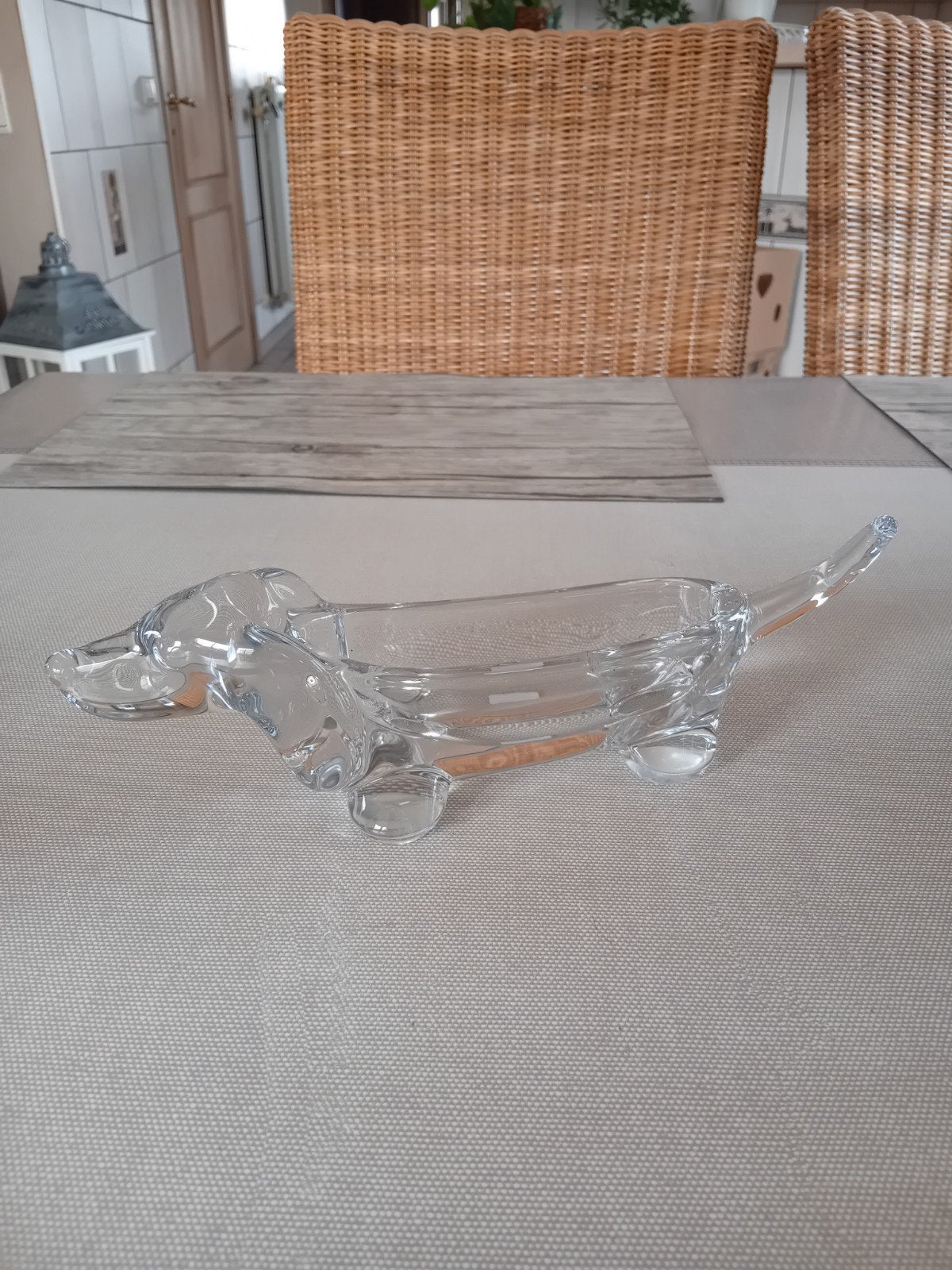 Décoration vide poches en verre en forme de chien 950 Gramme, Enlèvement ou Envoi