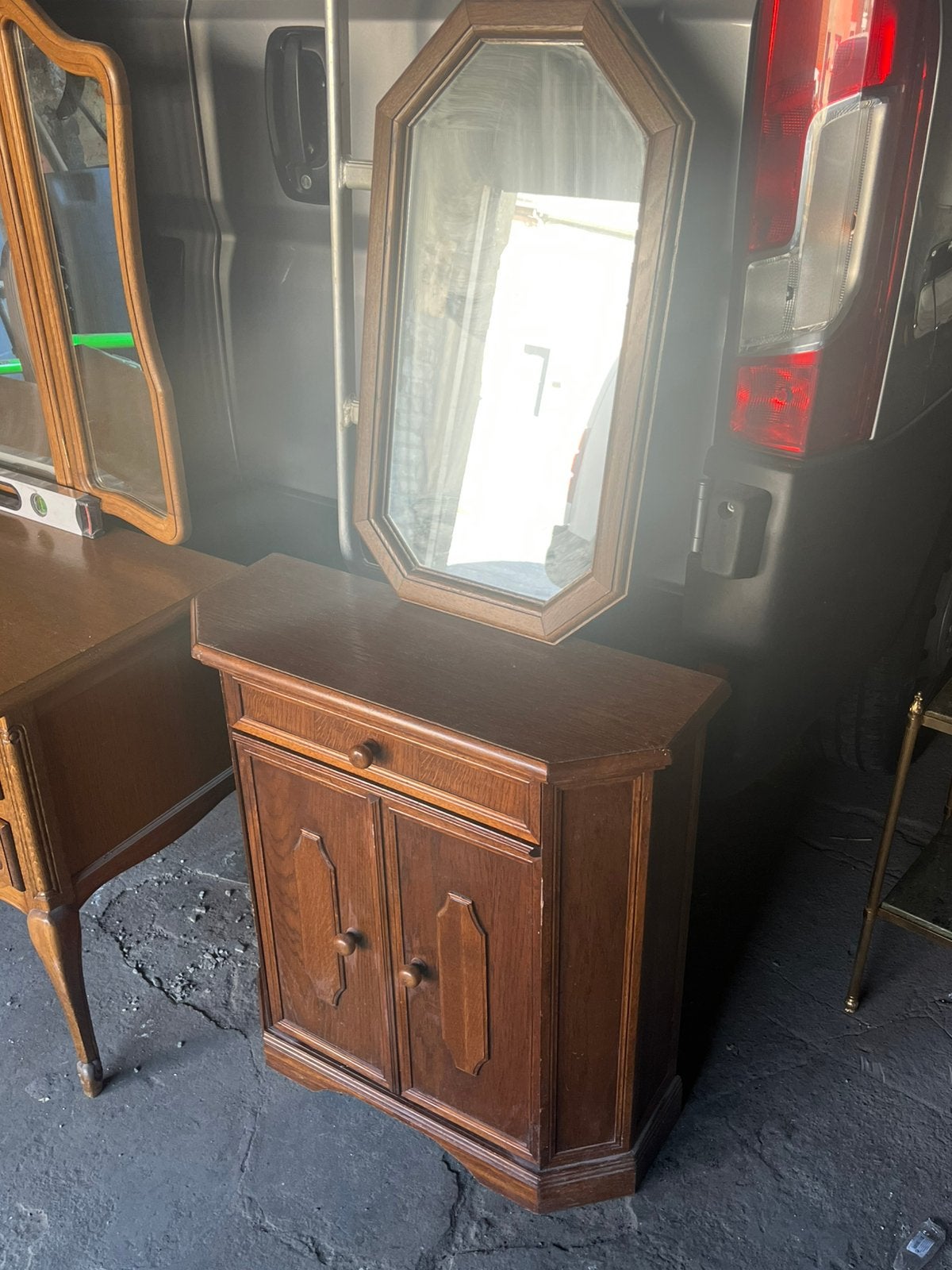 Commode vintage, avec miroir, Enlèvement
