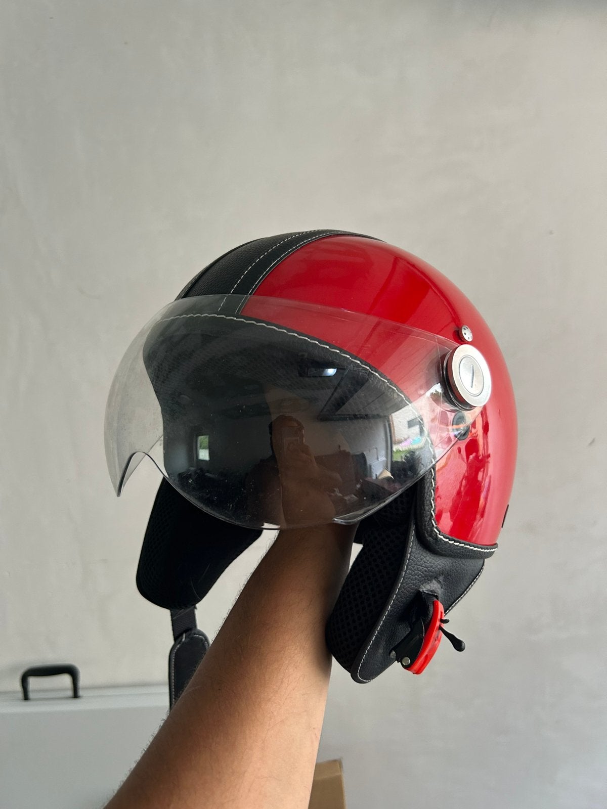 Scooterhelm te koop, Fietsen en Brommers, Ophalen, Zo goed als nieuw, Large