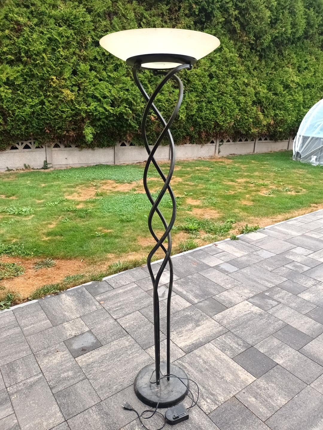 lampe 1,75m, Huis en Inrichting, Lampen | Vloerlampen, Ophalen, Gebruikt, E27 (groot), Glas