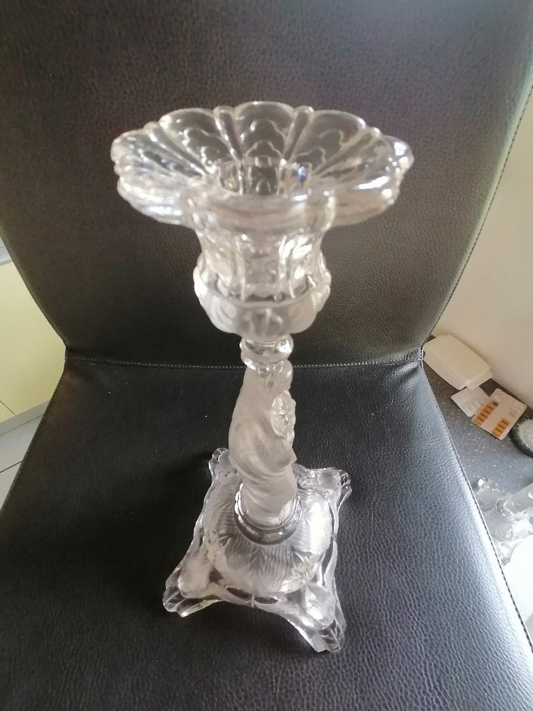 bougeoirs en verre, Enlèvement, Comme neuf, Verre