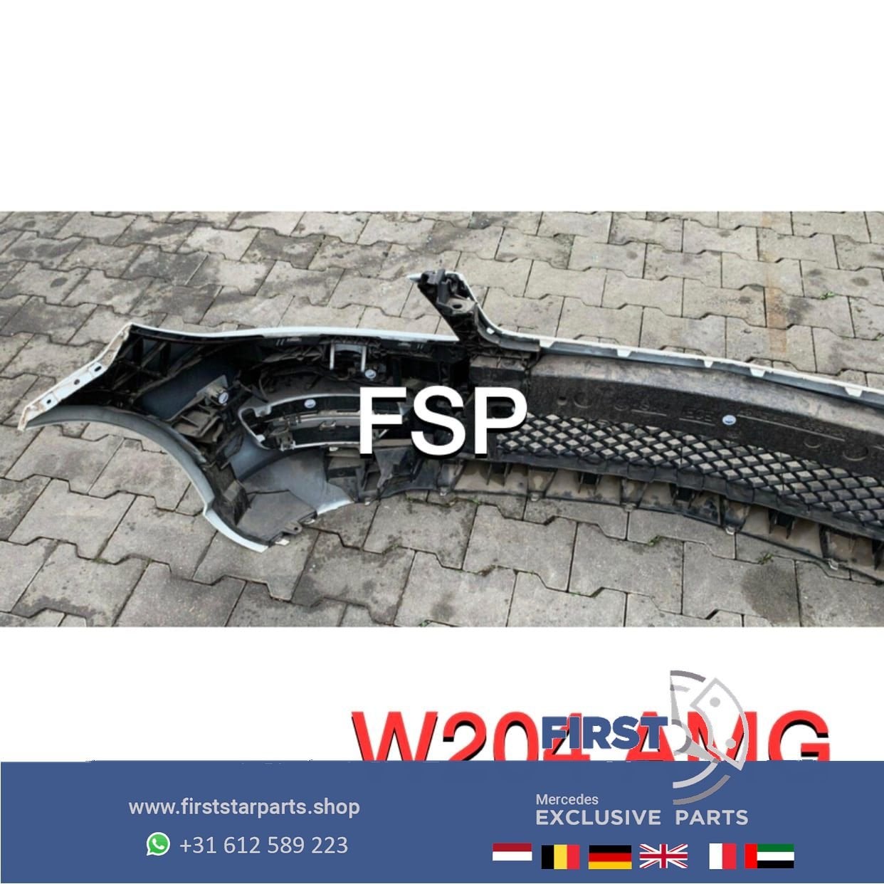 W204 AMG Voorbumper Facelift COMPLEET Mercedes C Klasse 2010, Utilisé, -, Avant, -
