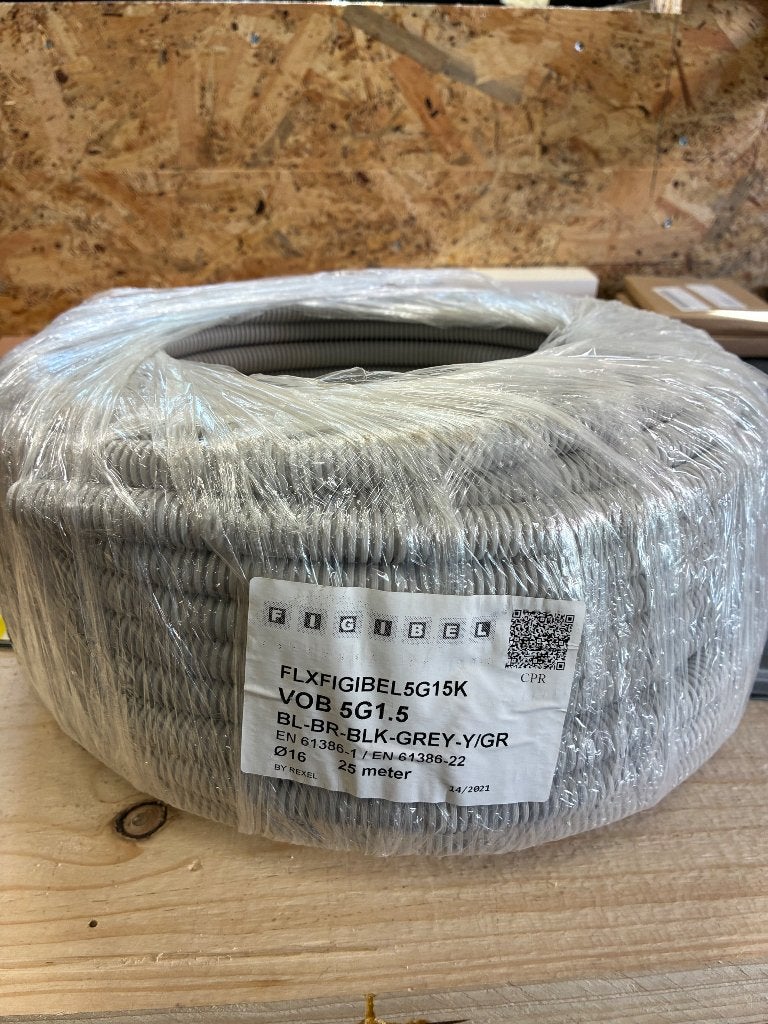 Elektrische kabel FLXFIGIBEL5G15K VOB 5G1.5, Doe-het-zelf en Bouw, Ophalen, Nieuw, Overige typen
