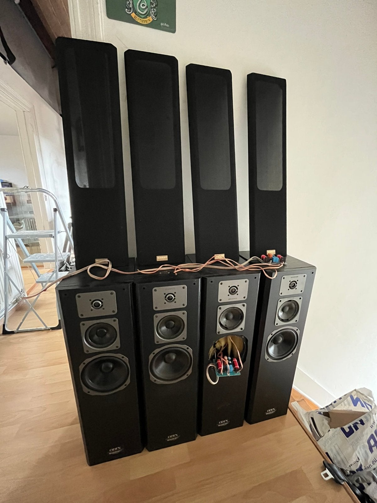 4 Quadral Odin hifi-luidsprekers, Stereo speakers, Gebruikt, Ophalen, 150 watt of meer