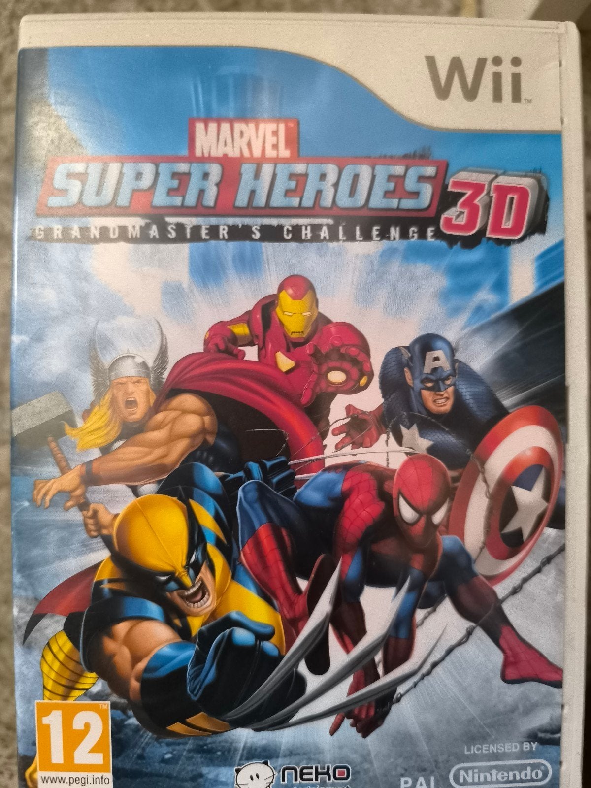 Marvel Super Heroes 3D Grandmaster's challenge, Games en Spelcomputers, Games | Nintendo Wii, Vechten, Ophalen of Verzenden, Zo goed als nieuw