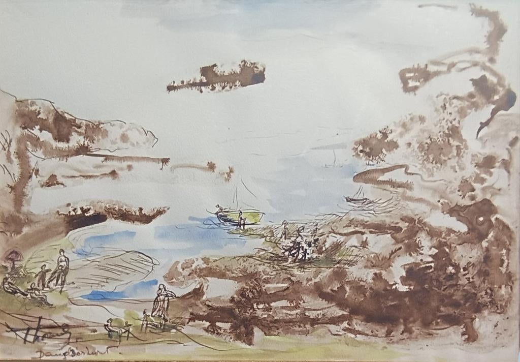 Thoma-Dambiermont: Paysage imaginaire (53 x 43 cm), Ophalen of Verzenden