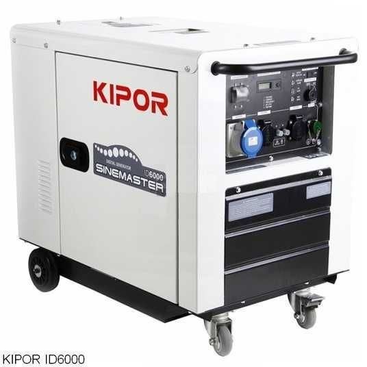 Kipor ID6000 Digitale Diesel Generator, Doe-het-zelf en Bouw, Aggregaten, Ophalen, Dieselolie, Geluidgedempt, Nieuw