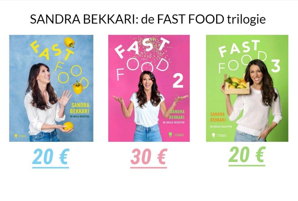 De FASTFOOD TRILOGIE van Sandra Bekkari, Enlèvement ou Envoi, Comme neuf, Cuisine saine