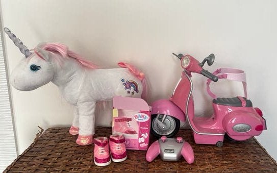 Baby born scooter & pony, Ophalen of Verzenden, Zo goed als nieuw