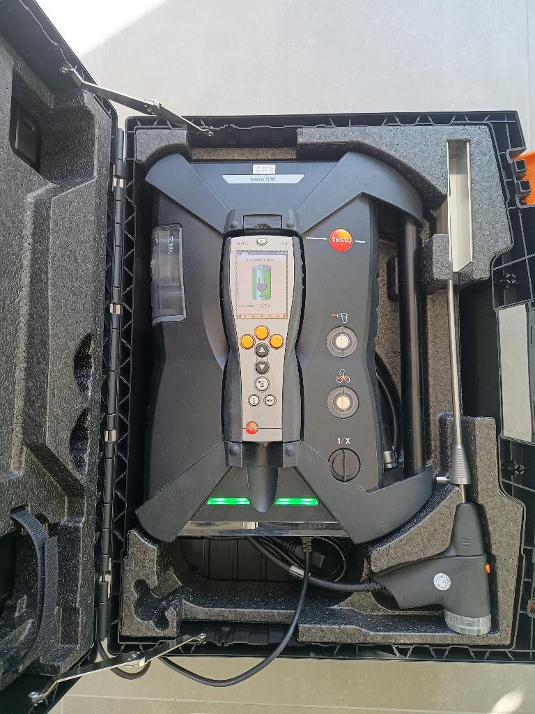 Testo 350 Portable Analyzer - Emissie rookgasanalyser, Ophalen of Verzenden, Zo goed als nieuw, Overige meters