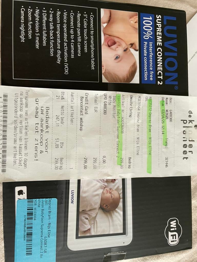 Luvion supreme connect 2, Ophalen, Zo goed als nieuw