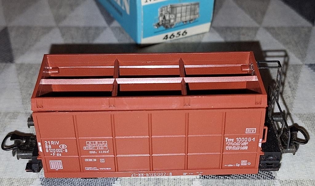 Märklin HO 4556 stortwagon van de SNCB, Enlèvement ou Envoi, Comme neuf, Wagon, Märklin