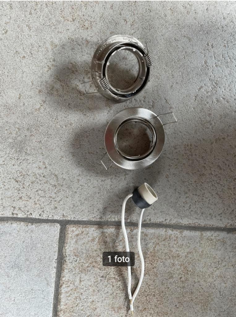 Aluminium GU10 armatuur, Metaal of Aluminium, Ophalen of Verzenden, Zo goed als nieuw, Modern