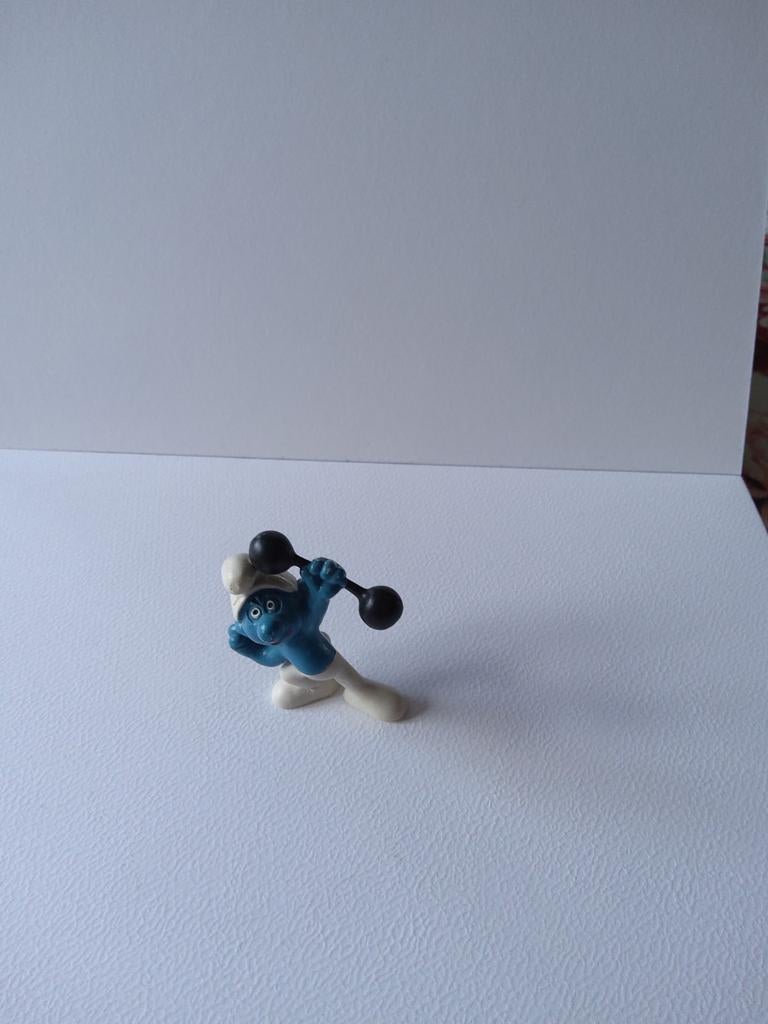Sterke smurf, Verzamelen, Smurfen, Ophalen of Verzenden, Gebruikt, Potige Smurf, Poppetje, Figuurtje of Knuffel