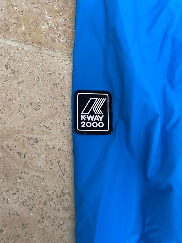 Combinaison de pluie  K-way 2000 bleu flash - vintage, Enlèvement ou Envoi, Utilisé, Combinaison de pluie
