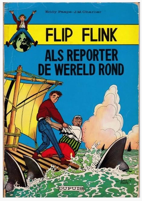 Flip Flink 1 – Als reporter de wereld rond (1960), Boeken, Stripverhalen, Eén stripboek, Eddy Paape - JM Charlier, Ophalen, Gelezen