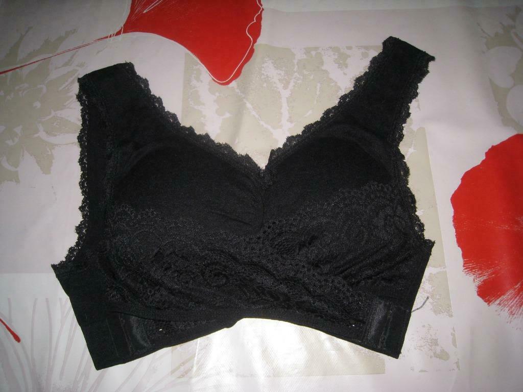 Zwarte comfortise push up bra  / cup D - XL / gezien op TV, Ophalen of Verzenden, Zwart, BH