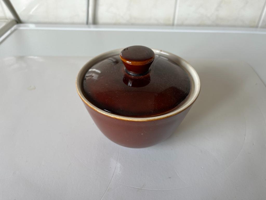 Bruine suikerpot, Antiek en Kunst, Ophalen of Verzenden