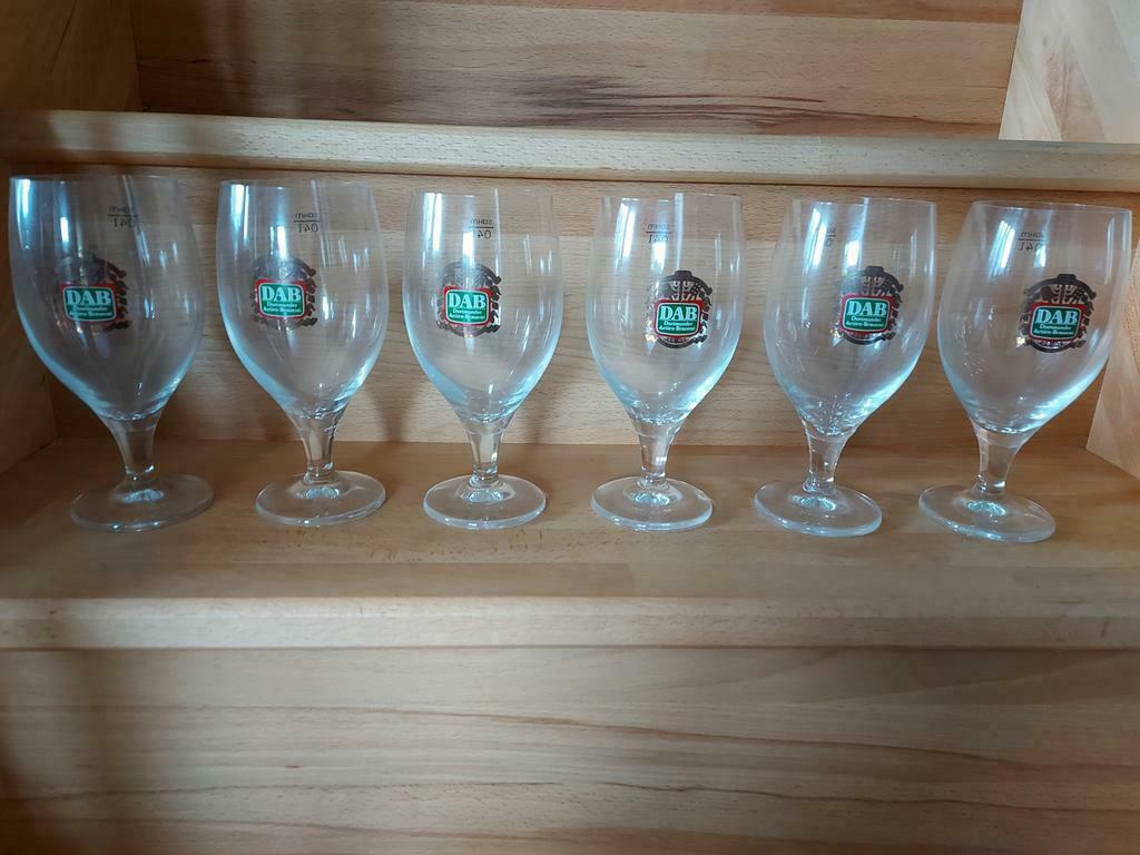 6 verres DAB, Verzamelen, Ophalen of Verzenden, Zo goed als nieuw