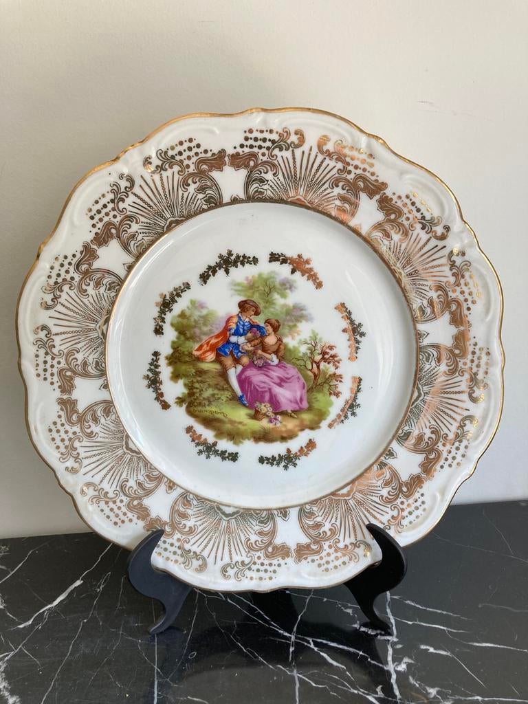 Antiek Winterling Bavaria Bord - Fragonard, Antiek en Kunst, Ophalen of Verzenden