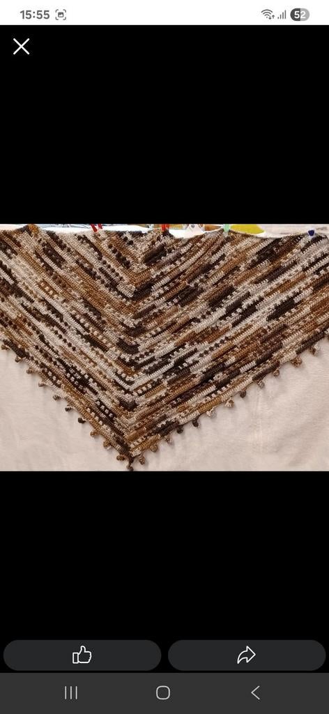 Châle fait main à vendre, Hobby & Loisirs créatifs, Tricot & Crochet, Comme neuf, Crochet, Enlèvement