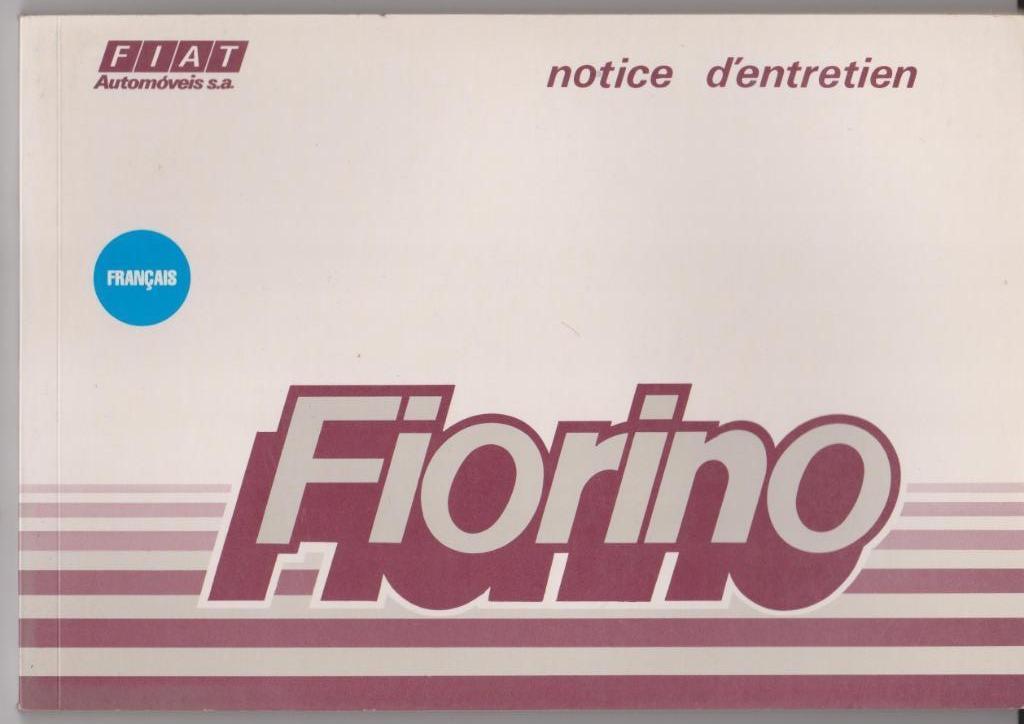 Manuel FIAT FIORINO en français de 1987, Enlèvement ou Envoi
