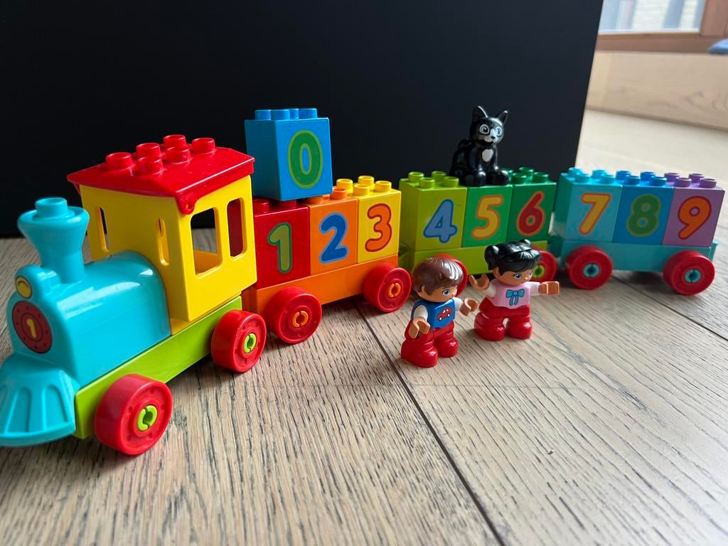 Lego Duplo getallen speelgoedtrein - volledige set, Kinderen en Baby's, Speelgoed | Duplo en Lego, Zo goed als nieuw, Duplo, Complete set