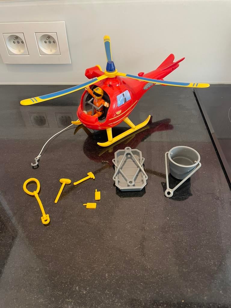Brandweerman sam helicopter Wallaby compleet, Enlèvement, Comme neuf