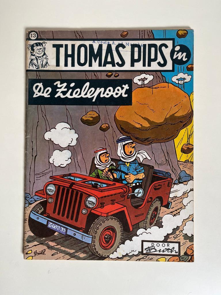 Thomas Pips 13 - De Zielepoot - 1e druk 1970, Envoi, Buth