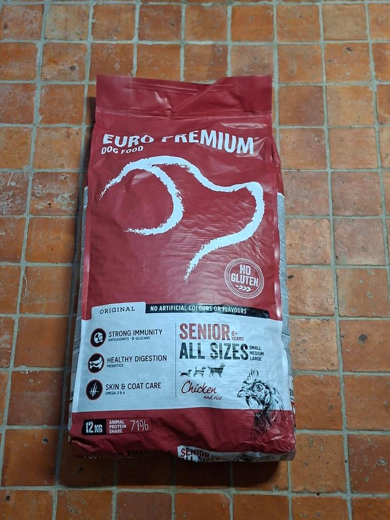 EURO PREMIUM SENIOR, TOUTES TAILLES (nourriture pour chiens,, Enlèvement, Chien