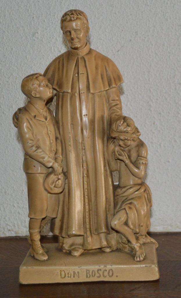 Giovanni Bosco avec enfants, 27 cm, Antiquités & Art, Enlèvement ou Envoi