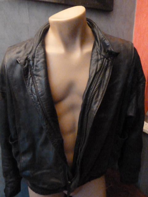 Veste cuir Avant garde, Taille: XXL., Enlèvement ou Envoi, Porté, Noir, Avant - Garde