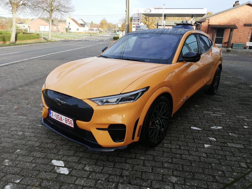Ford Mustang Mach-E GT - 4 jaar waarborg - PANO DAK, Auto's, Ford, Automaat, 4 deurs, Parkeersensor, Zwart