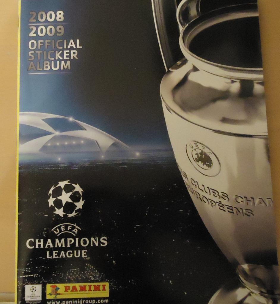 PANINI STICKER ALBUM VOETBAL    CHAMPIONS LEAGUE 2008/9, Ophalen of Verzenden, Zo goed als nieuw, Sticker