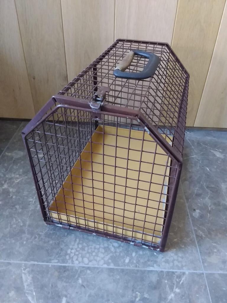 Vintage dieren transportkooi jaren '70, Ophalen of Verzenden