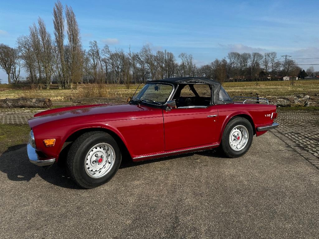 Triumph TR6, Auto's, TR6, Zwart, 2498 cc, Leder