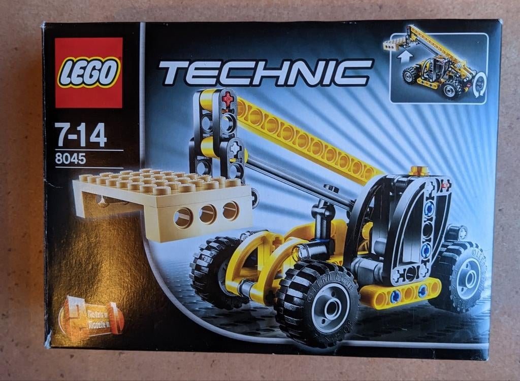 Lego Technic 8045 Mini telescooplader, Ophalen of Verzenden, Zo goed als nieuw, Lego