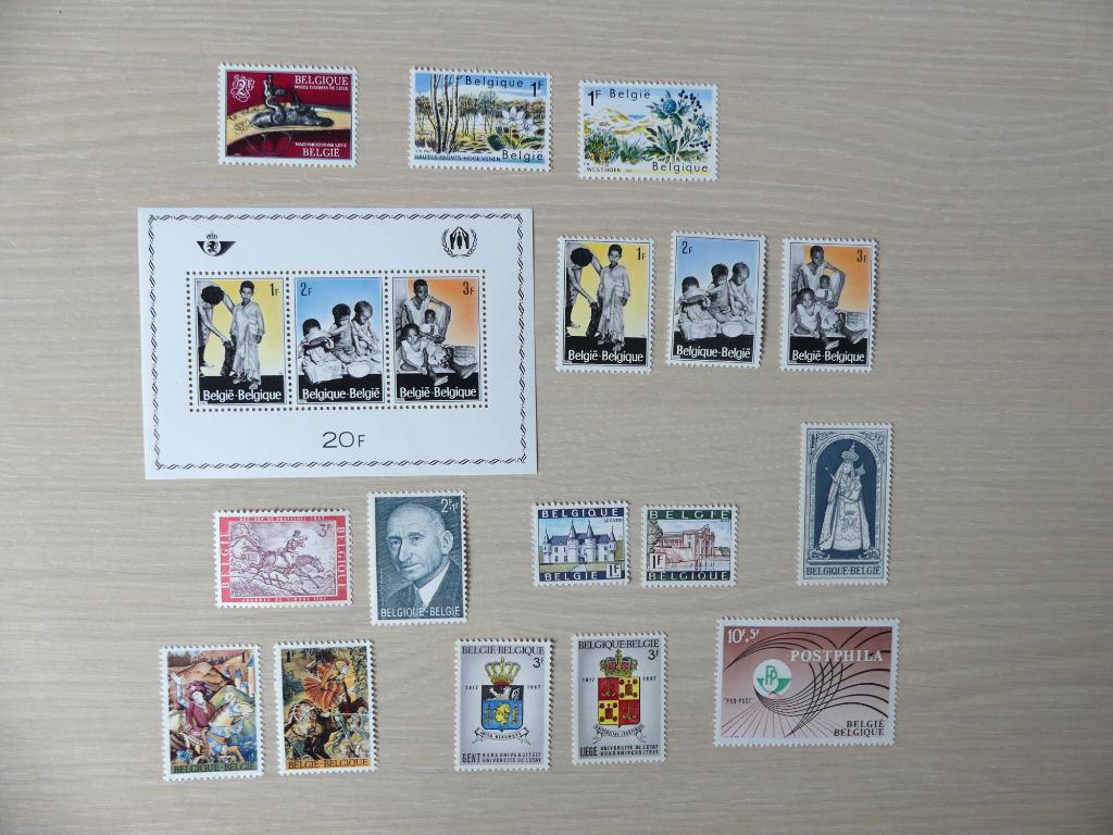Timbres Belgique :  1967, Enlèvement ou Envoi, Neuf, Chefs d'Etat