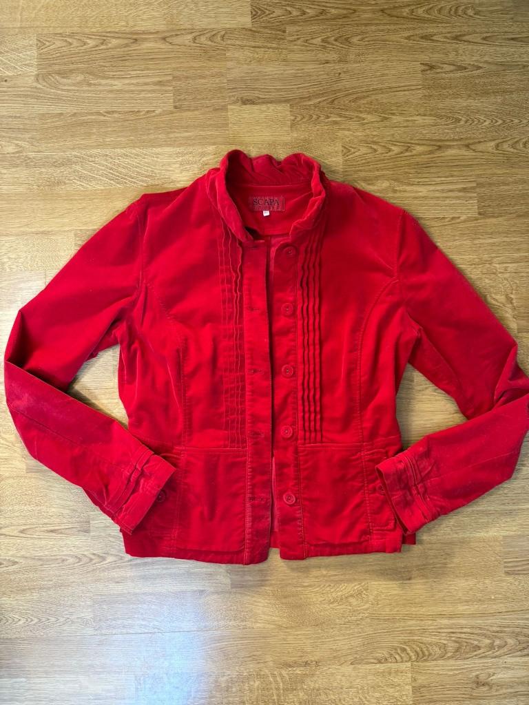 Vintage rode jas, Scapa jeans, 42/XL, Maat 42/44 (L), Ophalen of Verzenden, Zo goed als nieuw, Scapa jeans