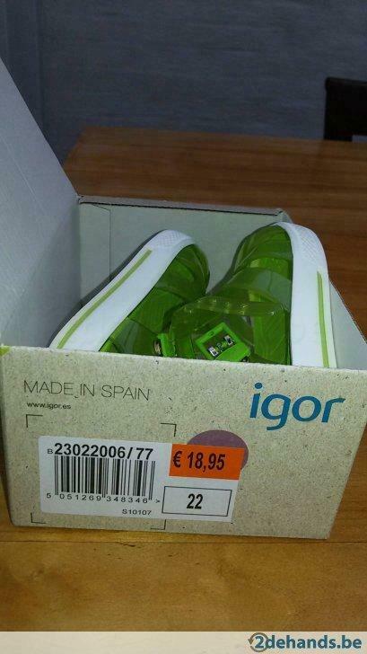 water sandaaltjes groen maat 22, Kinderen en Baby's, Kinderkleding | Schoenen en Sokken, Gebruikt, Jongen of Meisje, Overige typen