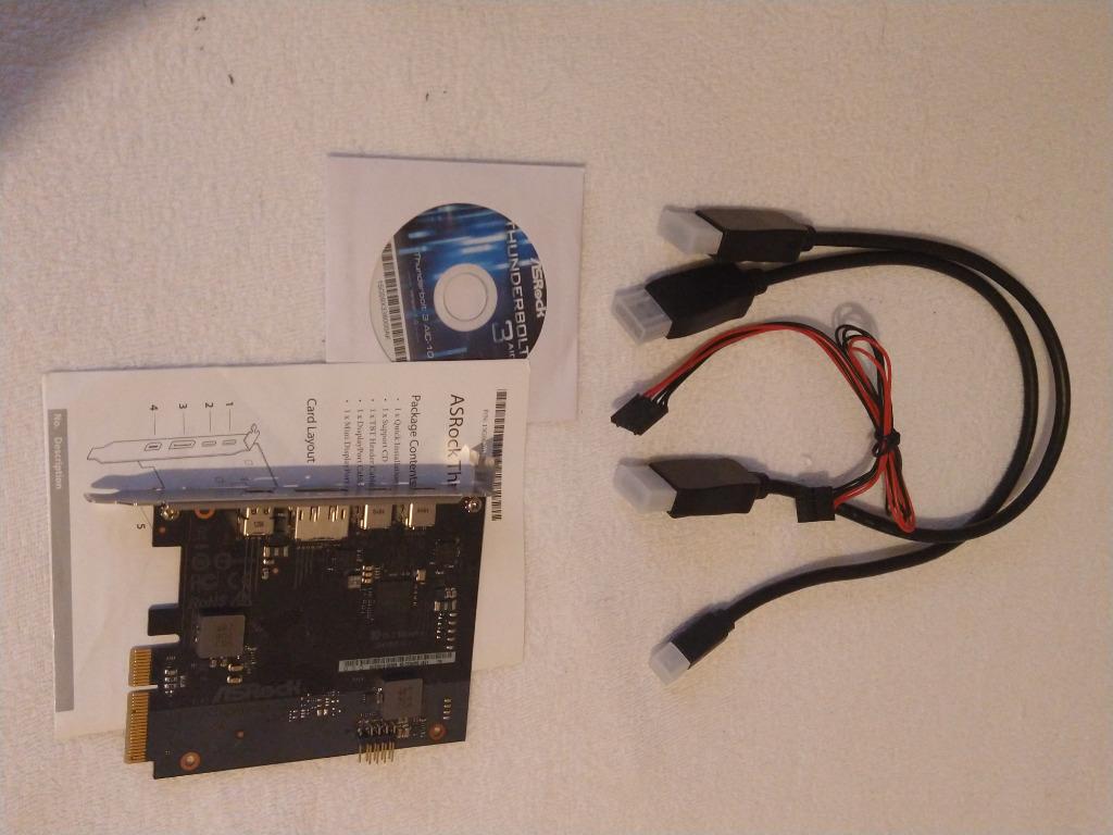 carte PCIE Thunderbolt, Enlèvement, Utilisé