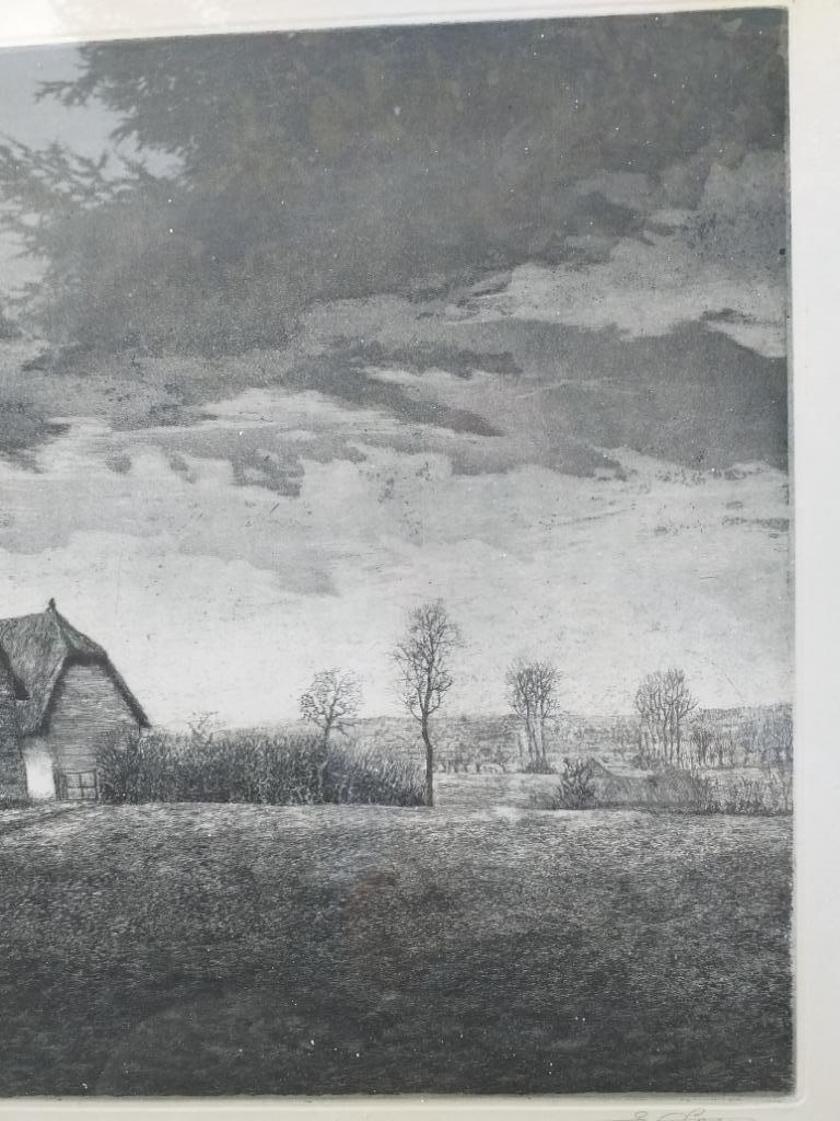 Ets Maartse buien - Emiel de Cooman, gesigneerd + nr 50/200, Antiek en Kunst, Ophalen of Verzenden