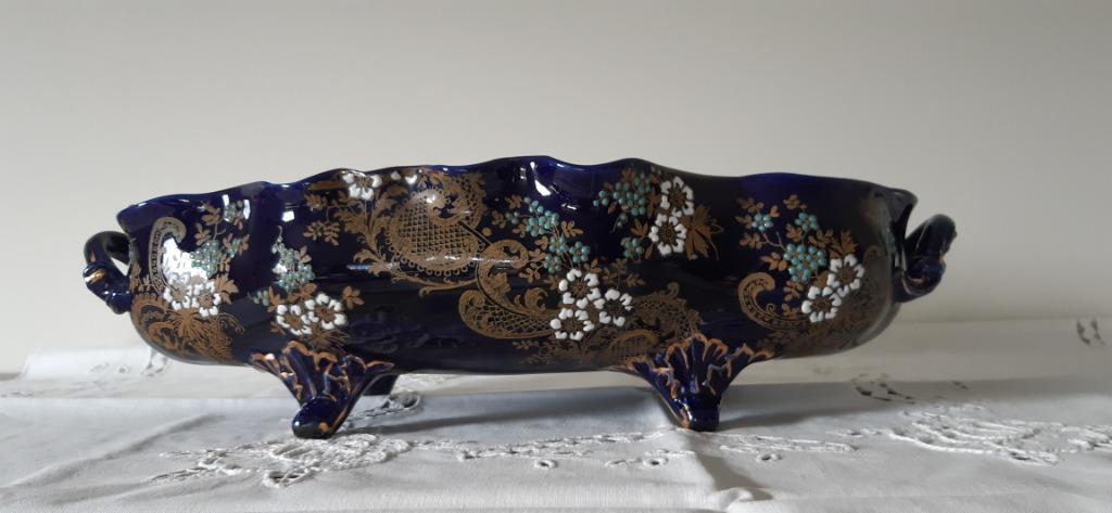 Jardinière bleu cobalt de K&G Lunéville, Enlèvement ou Envoi