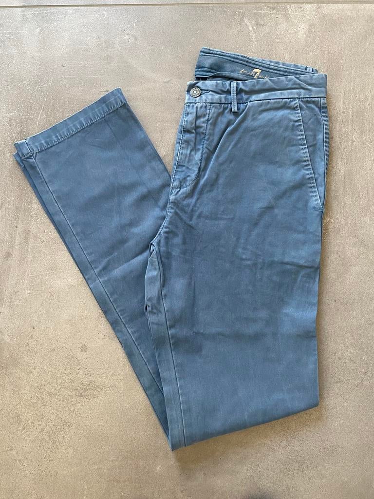 7 for all mankind - Chino broek. Maat 31, Enlèvement ou Envoi, Comme neuf, W30 - W32 (confection 38/40), Bleu
