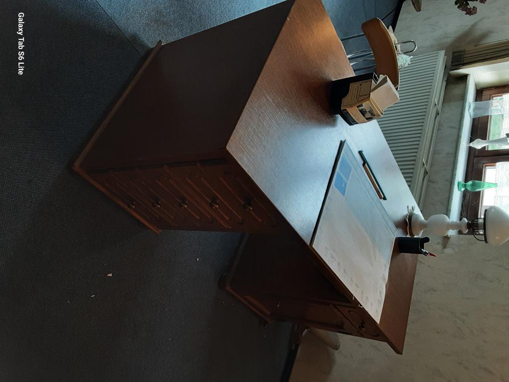 Bureau de travail massif, Maison & Meubles, Enlèvement, Comme neuf